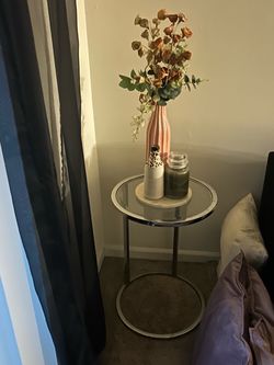 Glass end table