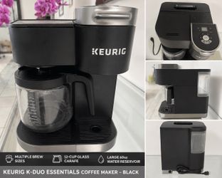 Keurig K-Duo Essentials Coffee Maker – Single Serve & 12-Cup Carafe