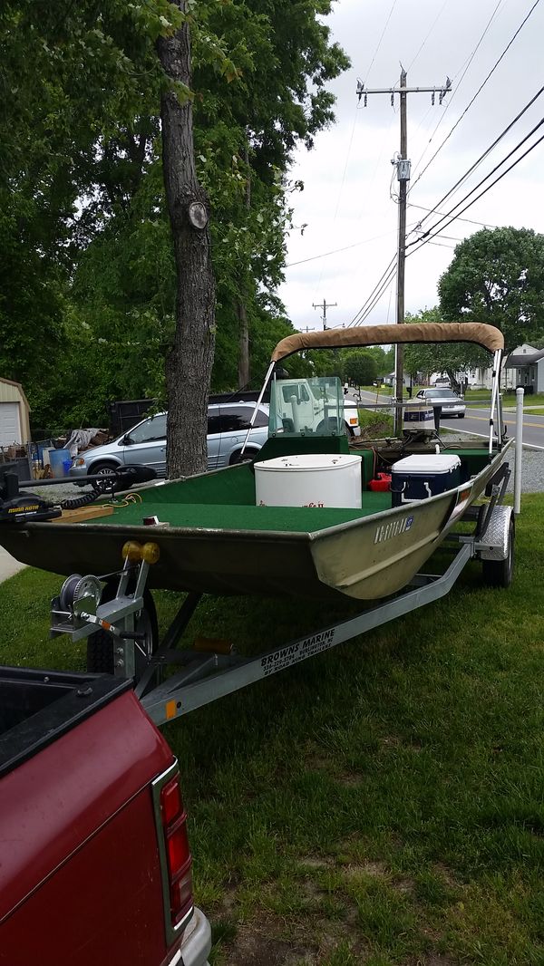 20 foot jon boat brand new trailer 2016 50 gallon tank striped catfish
