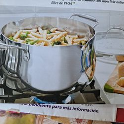 OLLA DE 9 QT DE ACERO INOXIDABLE TRI PLY 🌷🍒