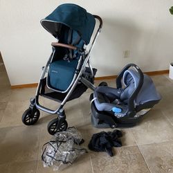 Uppababy Vista V2 Stroller With Car Seat Finn