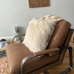 Leather Accent Chair 