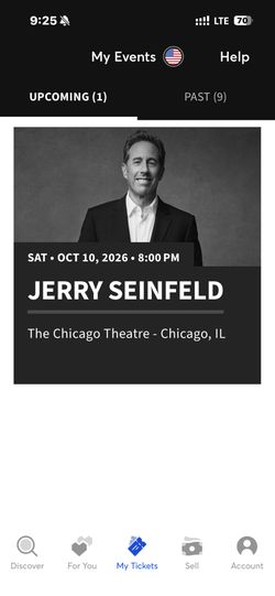 Jerry Seinfeld Tickets