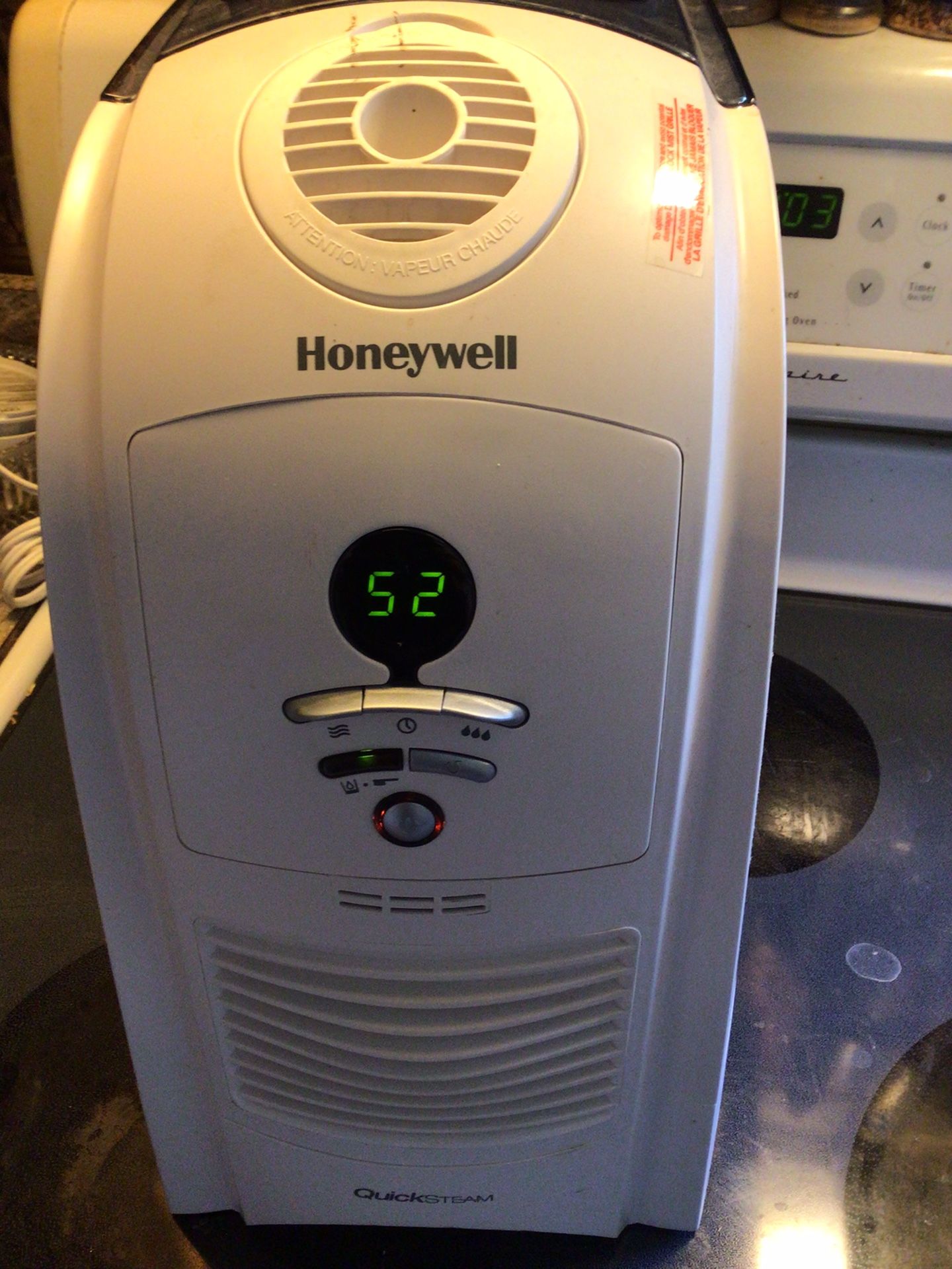 Honeywell Quicksteam Humidifier/Vaporizer 4 Gallon Hot Mist/Steam