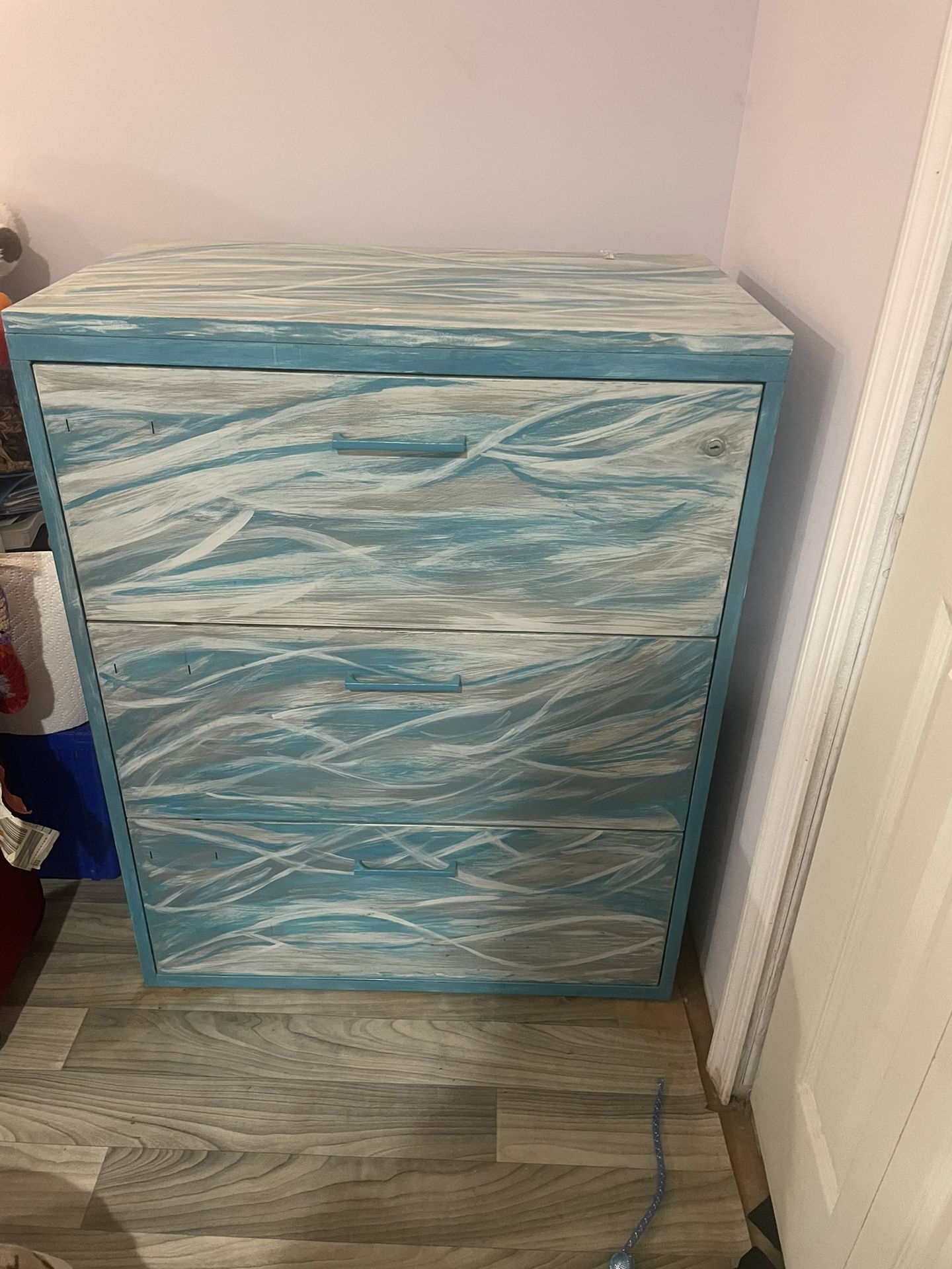 Blue And White Dresser/storage