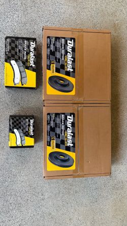 NEW Duralast Gold Brake Kit – 4 Brake Rotors + 2 Ceramic Brake Pad Sets