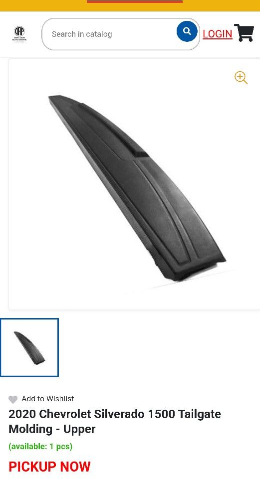 Tailgate Molding Silverado.1500