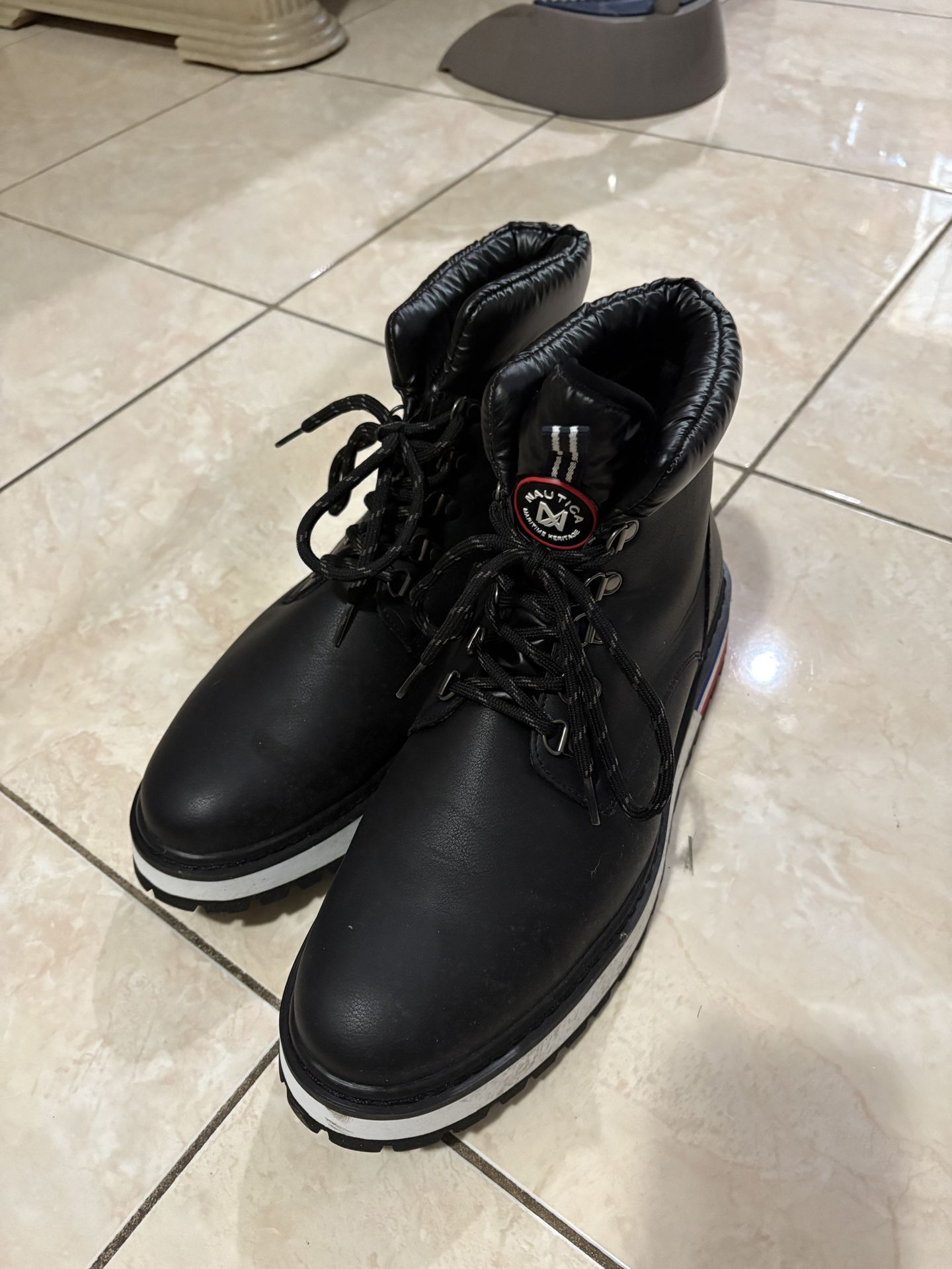 Nautica Men Boots Black Color US 11