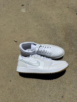 Nike Air Jordan 1 Low Golf Sneakers White/Platinum  Sz 10.5
