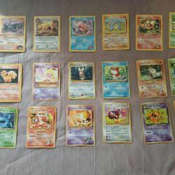 Pokemon Vintige Cards 