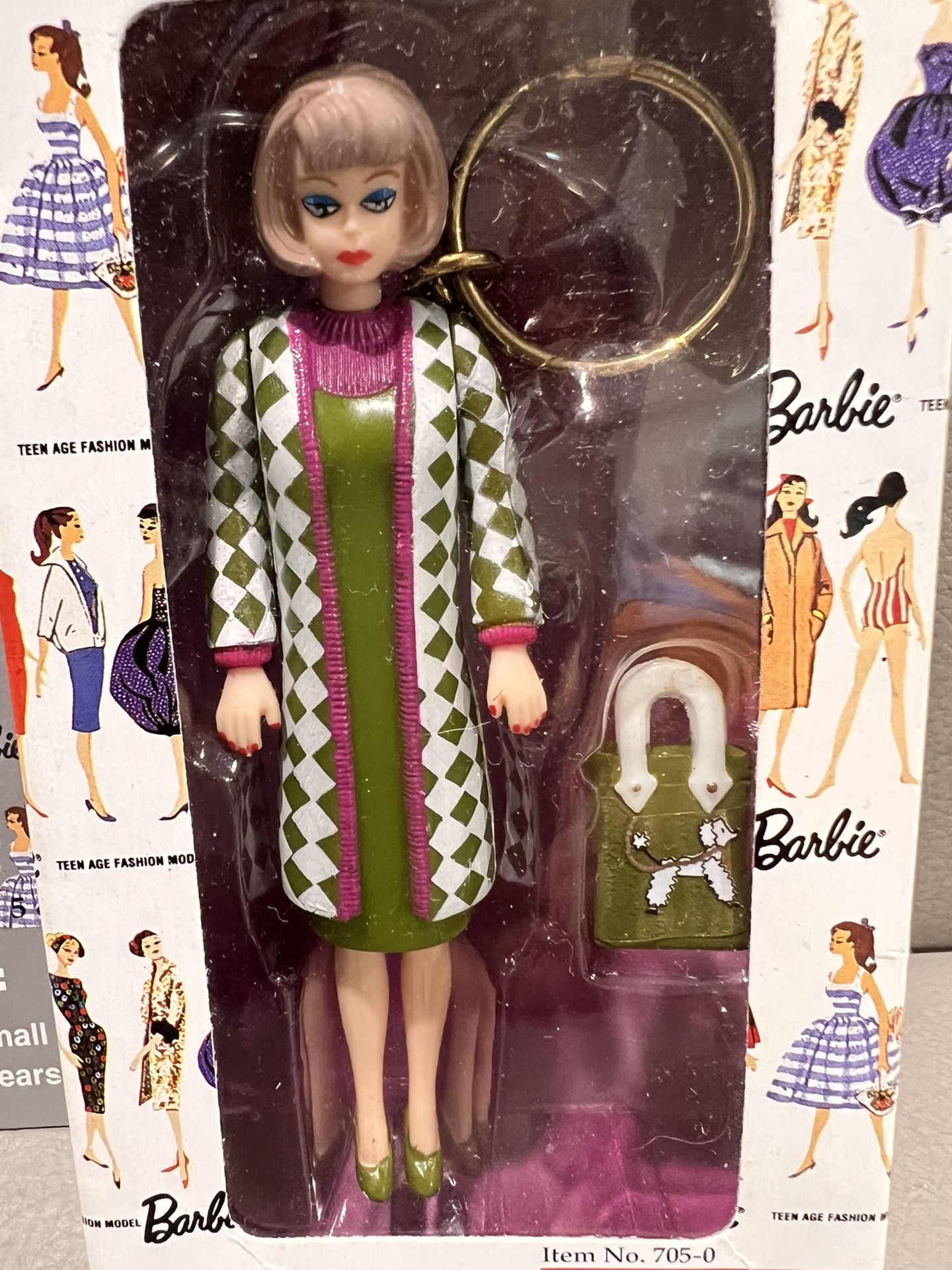 Vintage Barbie Keychain NEW IN BOX "poodle Parade" 705-0 Movable Arms Legs Head