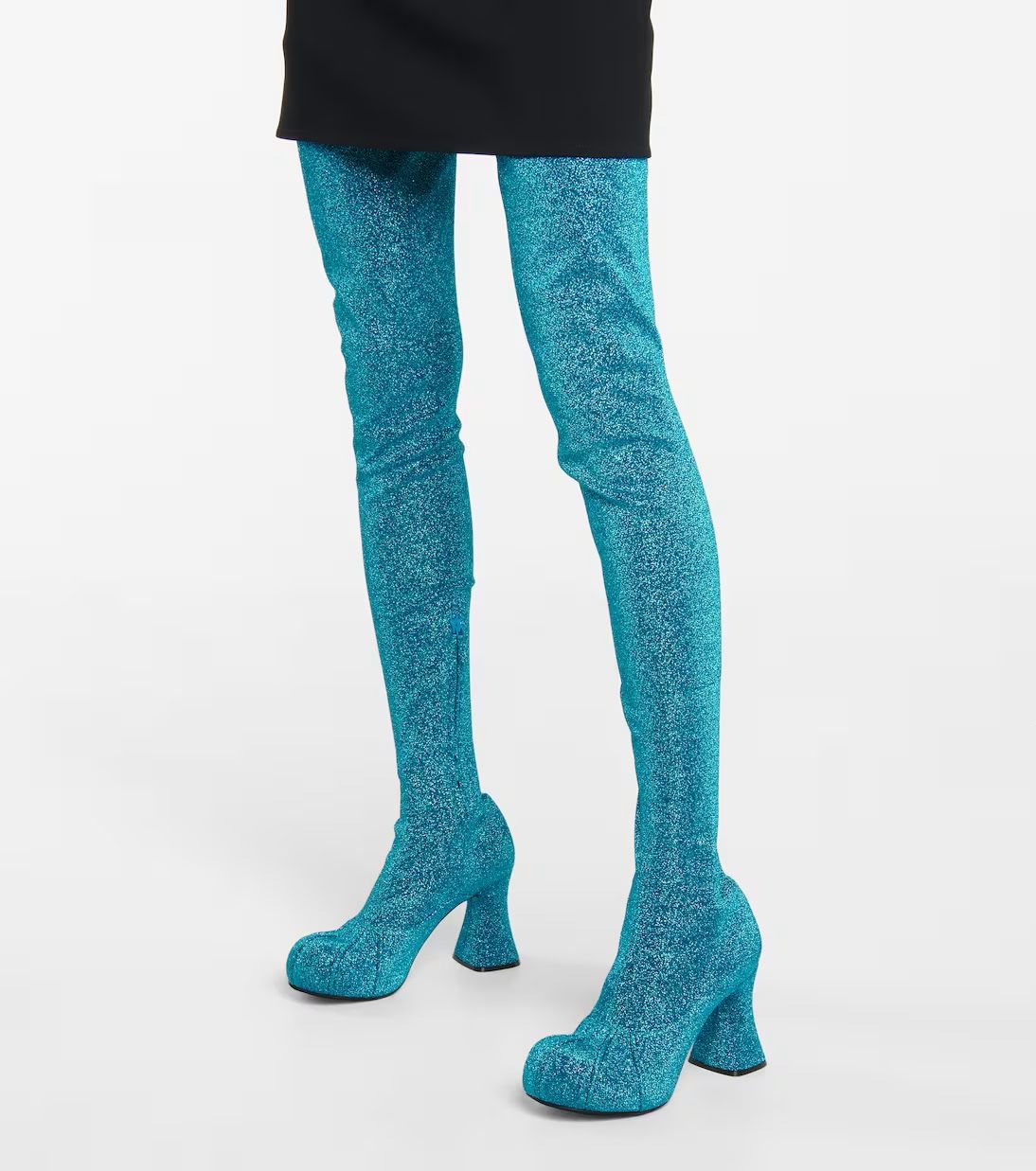 Stella McCartney Groove Lurex Thigh-high Boots