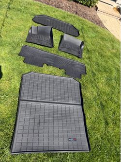 Complete WeatherTech Mat Set for Rivian R1S (Front, 2nd Row, Frunk, & Cargo)