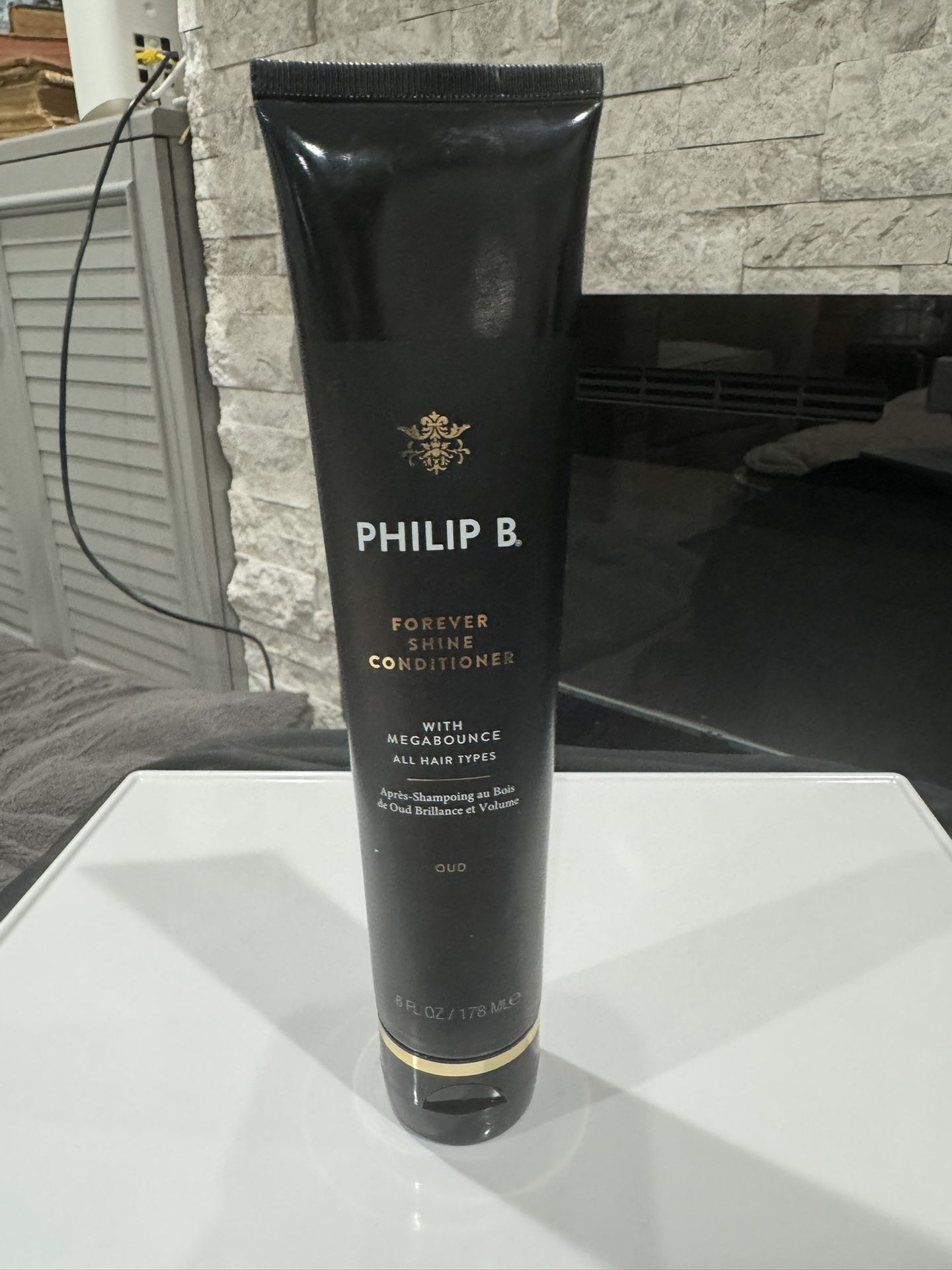 PHILIP B. Forever Shine Hair Conditioner With Notes of Pure Oud, 6 oz. (178 ml) | With Megabounce, Add Volume & Shine for Days, For All Hair Types