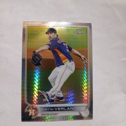 2022 Topps Chrome Justin Verlander Prisum Refractor
