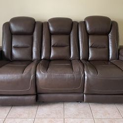 Power Reclining Couch w/ Cupholders – $180 OBO – PRICE DROP