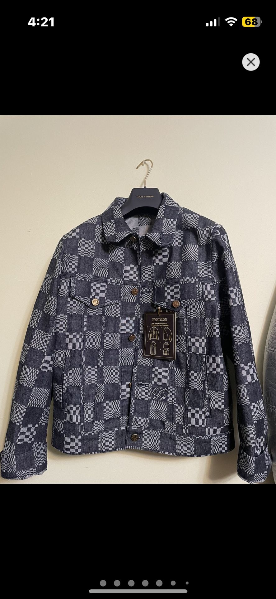 Louis Vuitton DISTORTED DAMIER DENIM JACKET