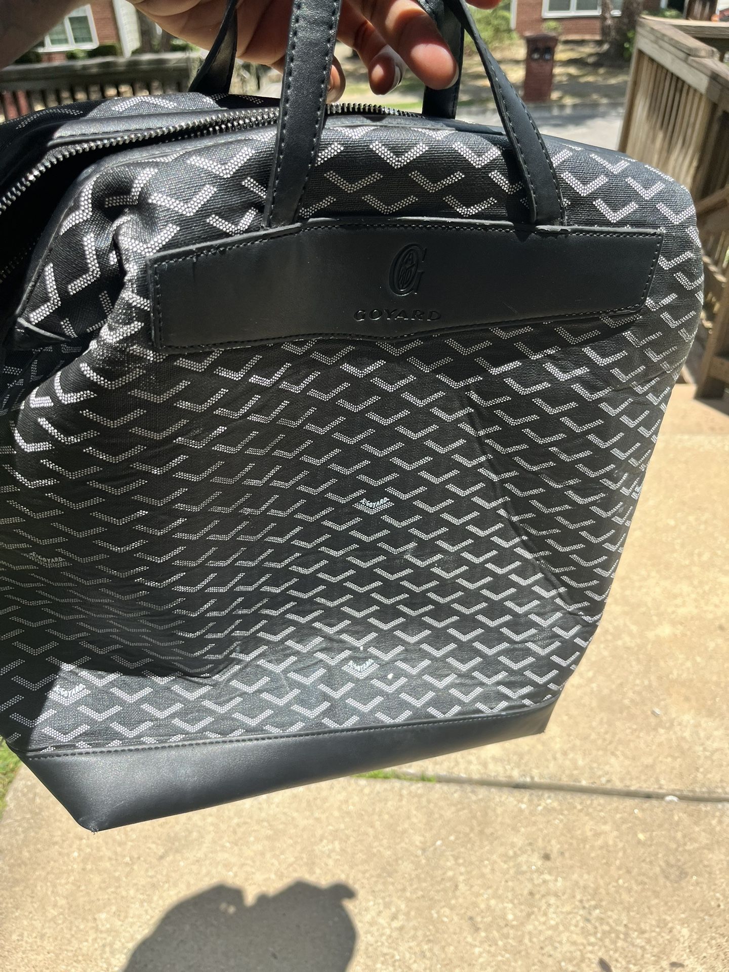 goyard black tote bag