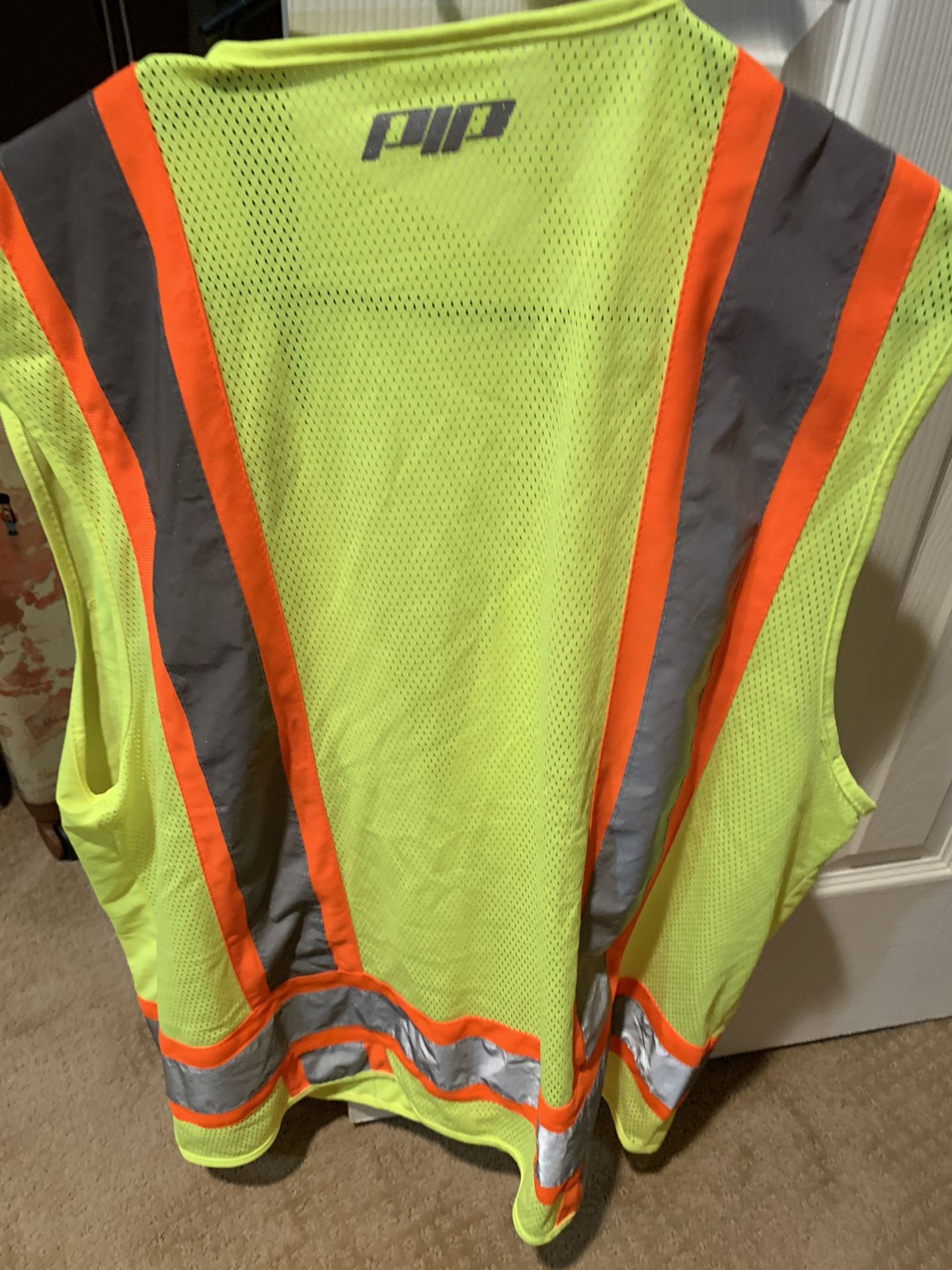 Large reflective vest for night time