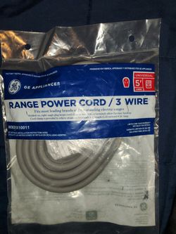 G.E.  Dryer & Range Power Cords   3 Wire