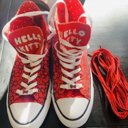 Hello Kitty x Chuck Taylor Womens All Star Shoes (Negotiable)