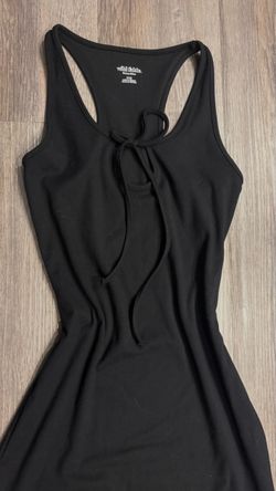 Wild Fable ButterBliss Keyhole Midi Dress Black