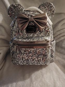 Loungefly Silver Sequins Backpack 