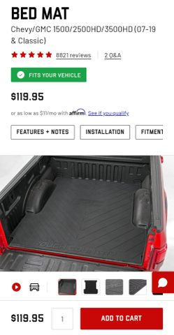 Rough Country bed mat