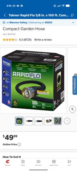 Hose Performance RAPID FLO 100Ft