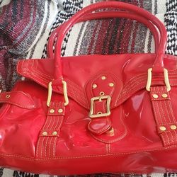 Maxx Red Patent Leather Handbag