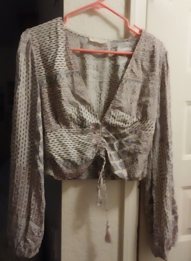 Ladies Large Long Sleeve Blouse 