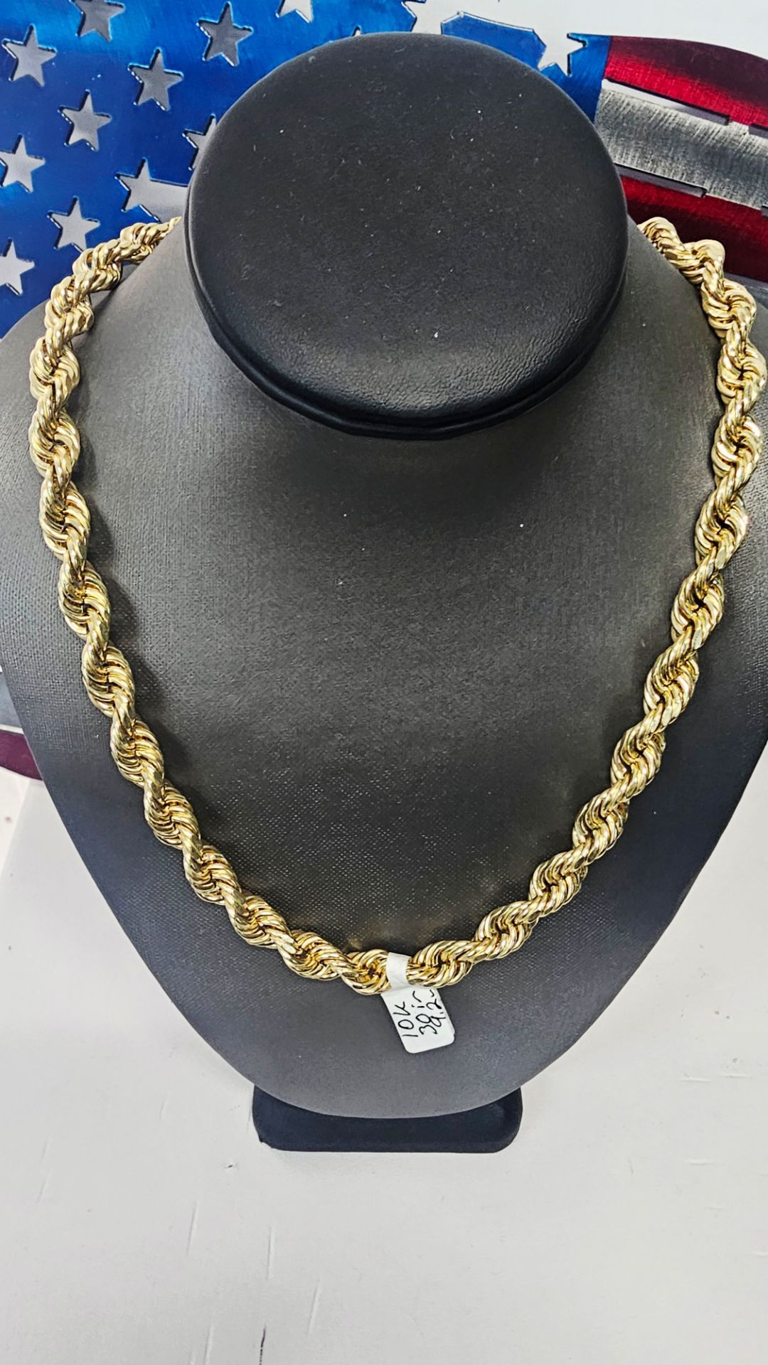 10k Hollow 30inch 9.2mm 51 Grams Rope Chain