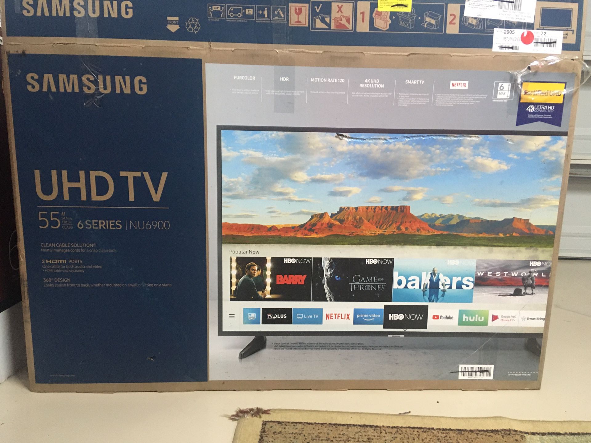 Samsung 55 inch UHD TV 6series