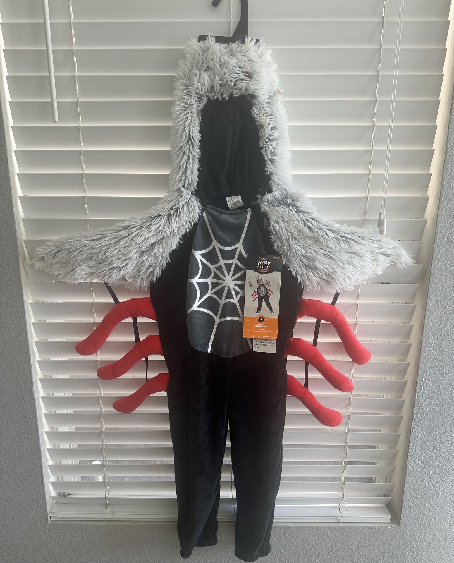 New Toddler Spider Halloween Costume Size 2-3T