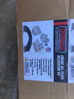 Derale 15715 Oil Filter Relocate Kit  