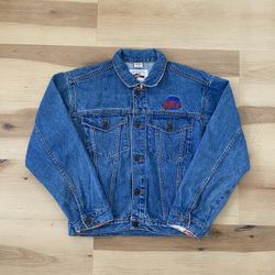 Vintage 90’s kids planet Hollywood Honolulu denim trucker jacket 