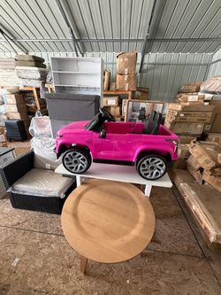 24V Licensed Chevrolet Silverado EV Electric Car for Kids, Pink Ride