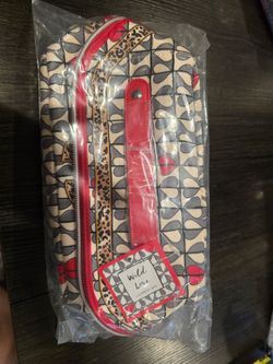 Brand new Brighton "Wild Love" cosmetic bag in its original packaging, sealed.