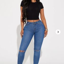 Fashion Nova Skinny Jeans Sz 1