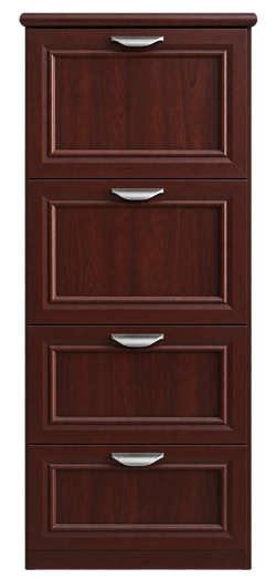 Cherry Wood Four-Drawer Filing Cabinet / Home Office