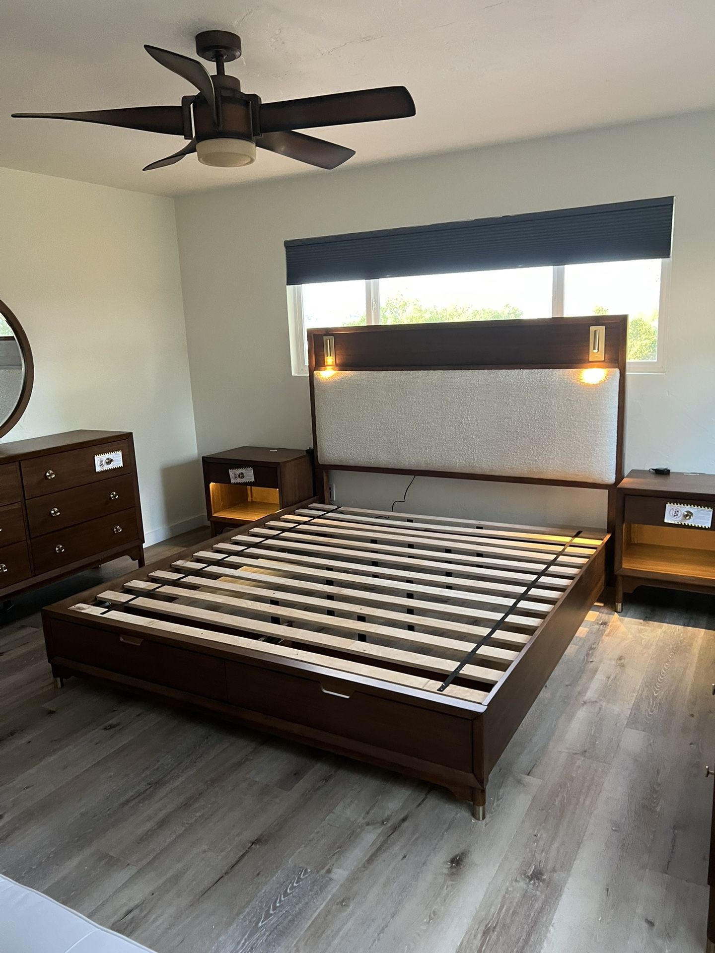 6pc King Storage Bedroom Set $3000