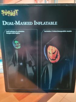 Halloween dual-masked  inflatable