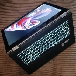 Touchscreen Lenovo 2 In 1 Laptop/Tablet Intel Core i7 CPU 8GB RAM 256GB SSD 3200x1800 QHD LCD Webcam Wi-Fi & Bluetooth Wireless Windows Pro 64 OS 