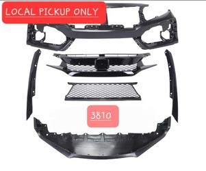 ✨️ To Type R Style Front Bumper Cover Grille Lip Assembly For 16-21 Honda Civic #3810