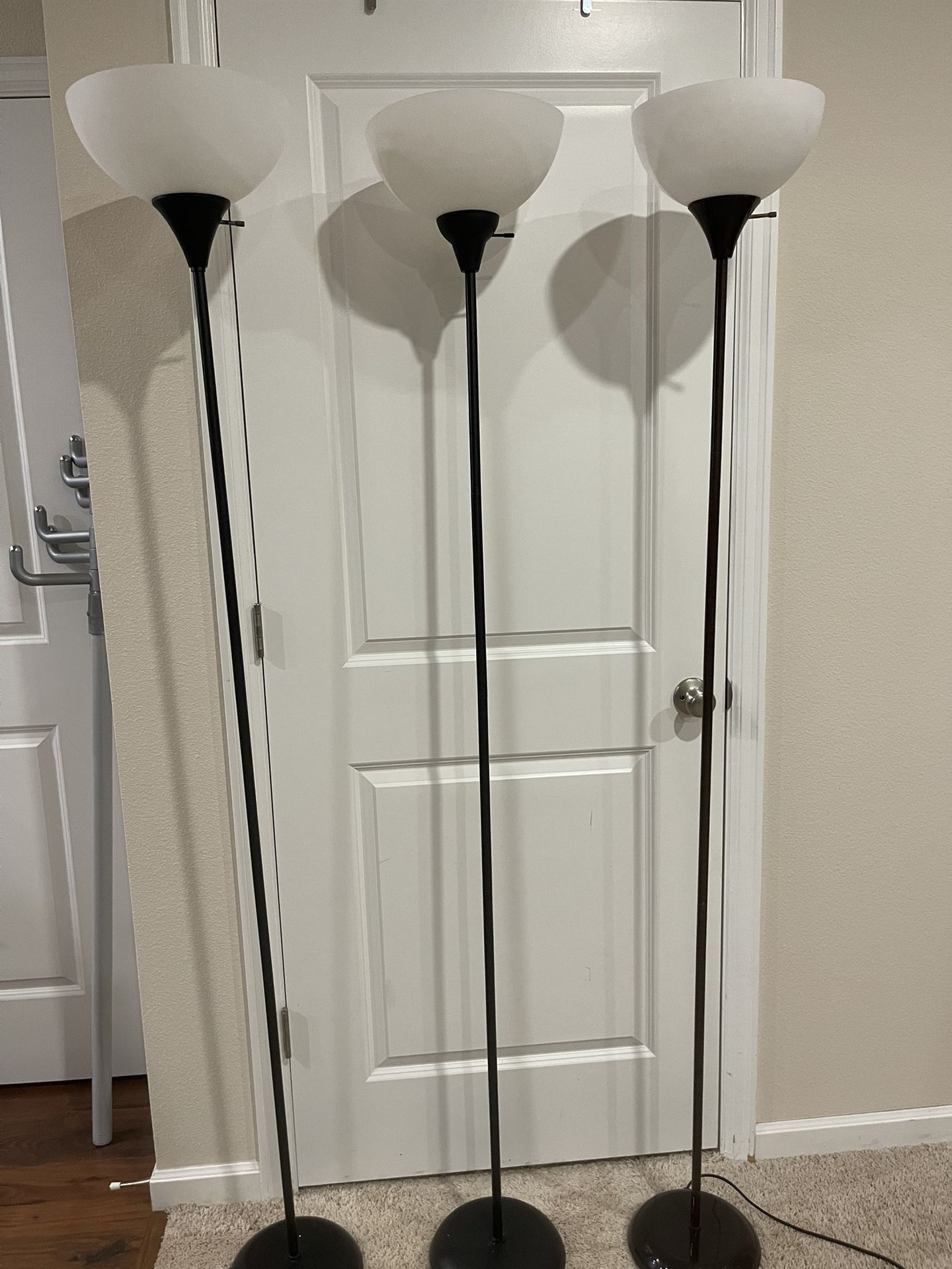 3 Floor Lamps – Clean, Work Great!