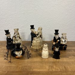 Yankee Candle Boney Bunch Halloween Decor Lot