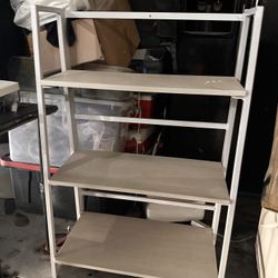 White Folding Shelves