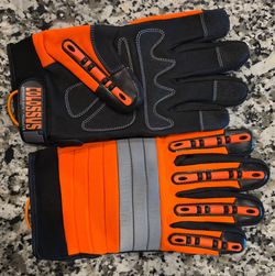 Cordova 7745 Colossus Miners Safety Glove, Black Synthetic Leather and PVC Palm and Finger Pads
