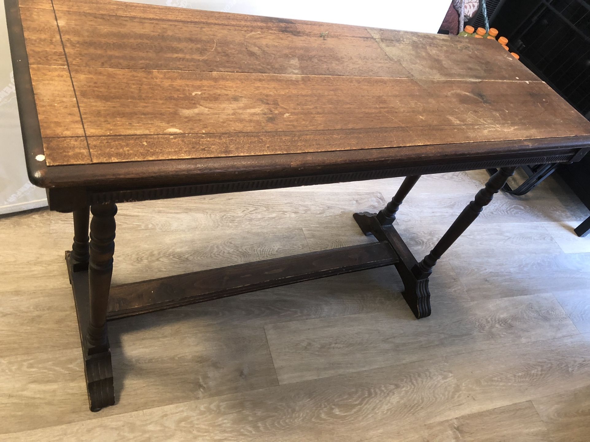 Antique Rustic Entry Table Medium Size Perfect For A Small Place 
