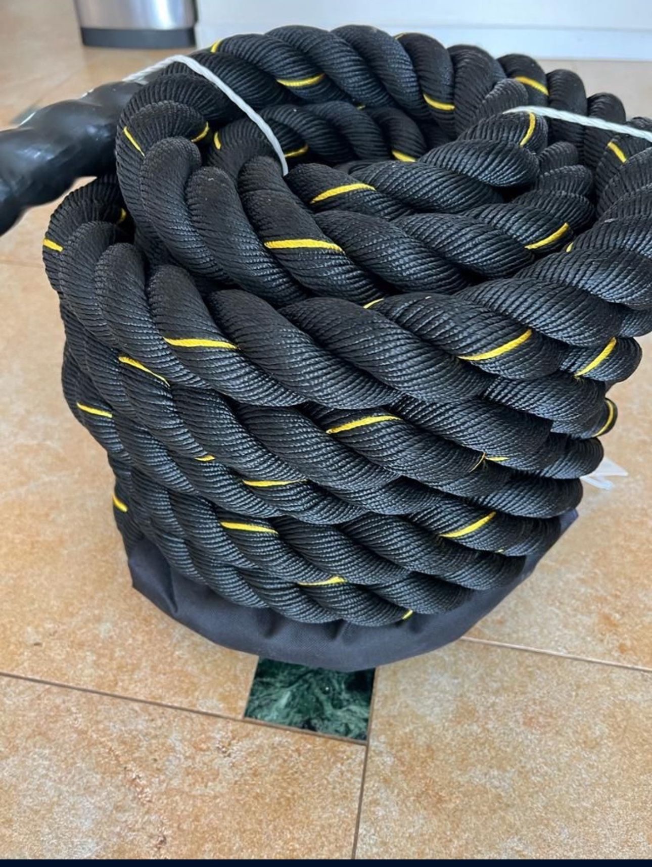 50 Feet - Tomshoo Battle Rope Workout Training Undulation Rope Exercise Fitness Rope